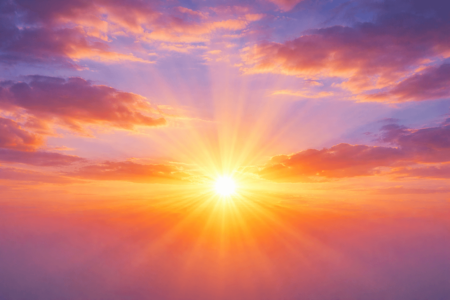 Radiant sunrise